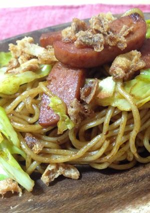 マルちゃん焼きそばでスパム焼きそば♪-レシピのメイン写真