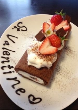 バレンタイン♡ロールケーキ♡-レシピのメイン写真