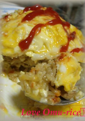 ハートもとろけて♪ちーずいん・オムライス-レシピのメイン写真