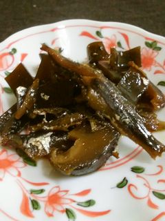 出汁をとった煮干しと昆布で当座煮-レシピのメイン写真