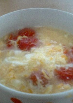 トマトと卵のスープ-レシピのメイン写真