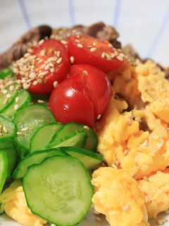 ●彩牛肉丼-レシピのメイン写真