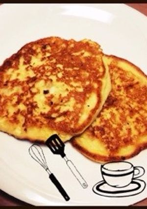 豆腐と米粉のもちもちパンケーキ♡-レシピのメイン写真