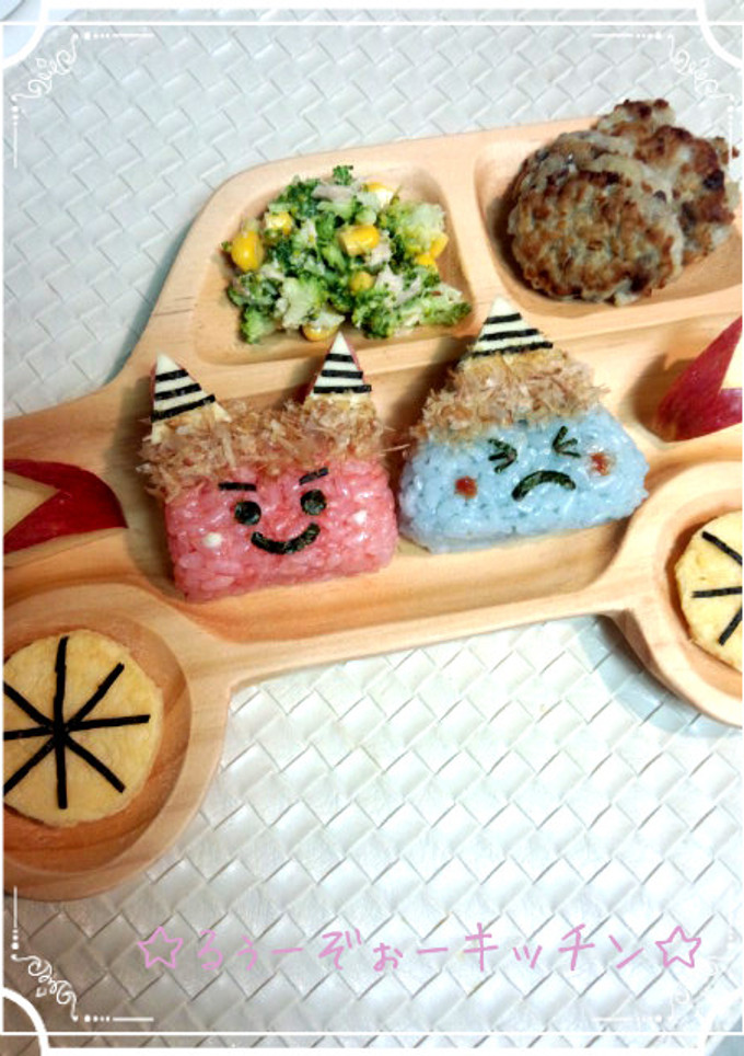節分☆赤鬼と青鬼٩(๑ÒωÓ๑)۶-レシピのメイン写真
