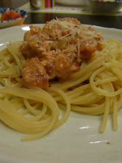 鮭のトマトクリームパスタ-レシピのメイン写真