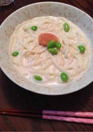 簡単！明太クリームうどん-レシピのメイン写真