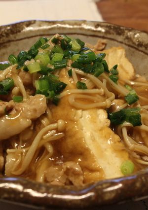 厚揚げと豚肉のえのき餡-レシピのメイン写真