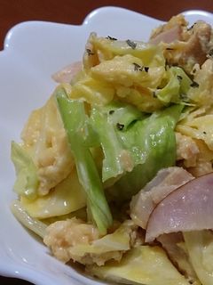 キャベツたっぷりカラフル卵炒め-レシピのメイン写真
