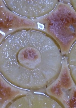 簡単 パイナップルと桃のケーキ-レシピのメイン写真
