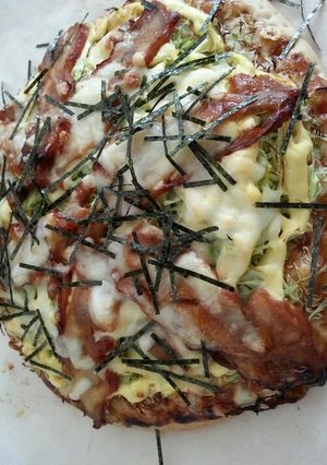 照り焼きチキンピザ-レシピのメイン写真