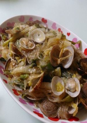 ★あさりと春雨のオイスター炒め★-レシピのメイン写真