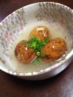 鶏ミンチのしんじょ風 生姜餡かけ-レシピのメイン写真