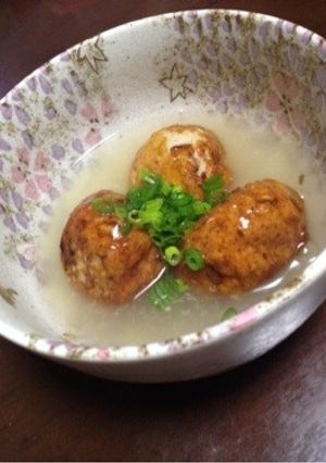 鶏ミンチのしんじょ風 生姜餡かけ-レシピのメイン写真