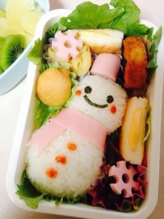 キャラ弁☆雪だるま-レシピのメイン写真
