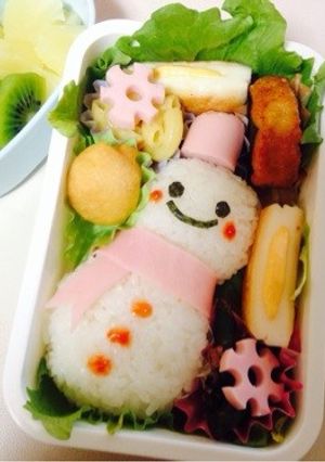 キャラ弁☆雪だるま-レシピのメイン写真