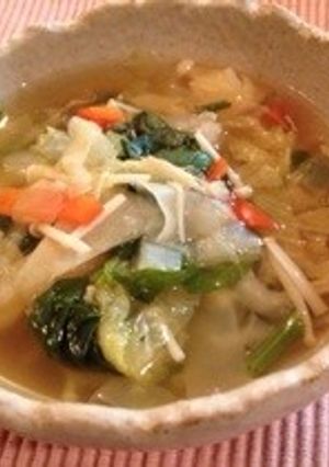 野菜たっぷり ワンタンっぽいスープ-レシピのメイン写真