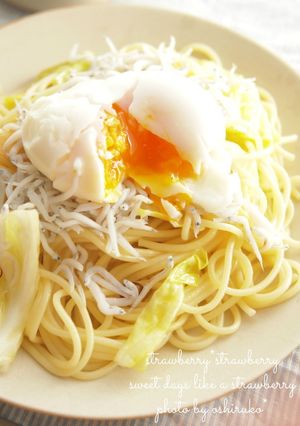 *しらすとキャベツのペペロンチーノ*-レシピのメイン写真