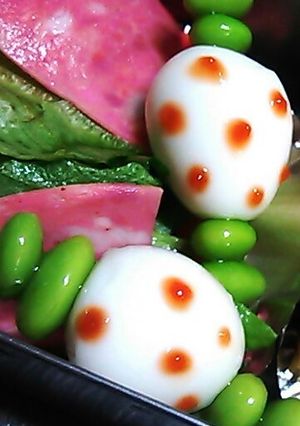 なぞのたまご！うずら枝豆弁当に一品-レシピのメイン写真