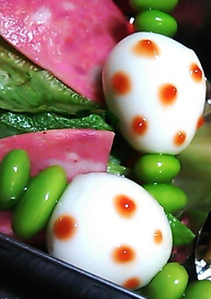 なぞのたまご！うずら枝豆弁当に一品-レシピのメイン写真