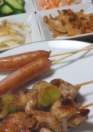 お家で居酒屋気分♪焼き鳥晩御飯-レシピのメイン写真