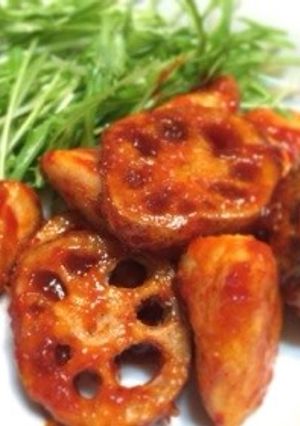 鶏と蓮根のピリ辛スイチリあえ-レシピのメイン写真