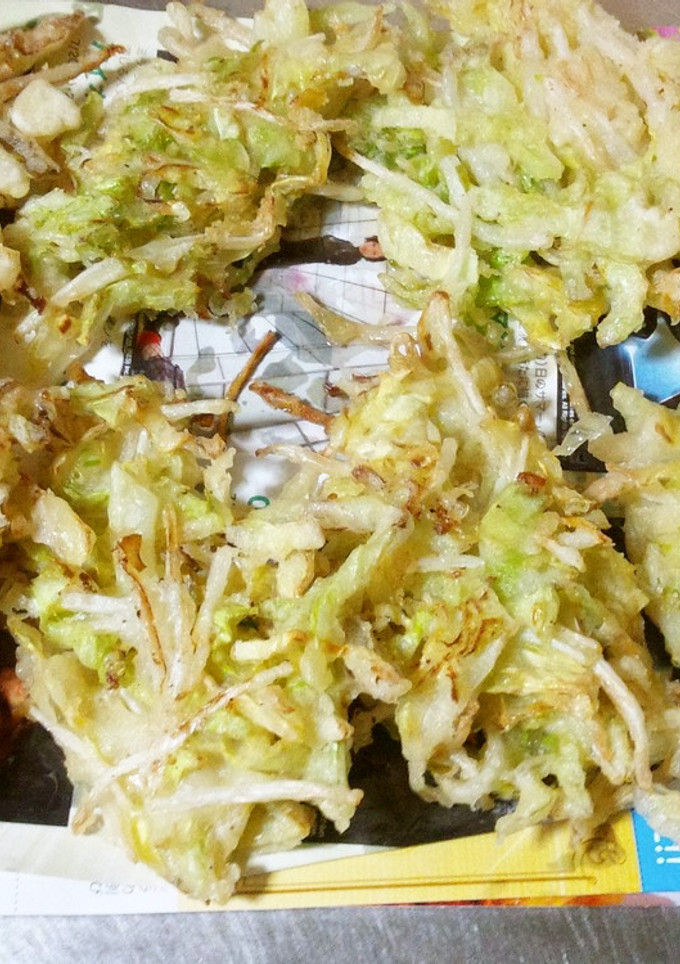 超簡単!節約野菜かき揚げ-レシピのメイン写真