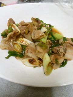 豚バラとネギの麺つゆ炒め-レシピのメイン写真