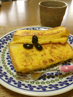 黒豆とチーズの甘塩フレンチトースト-レシピのメイン写真