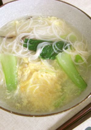 ヘルシー（単に肉抜き？）湯粉絲・みんと風-レシピのメイン写真