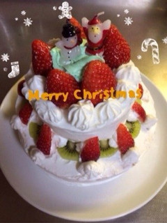 クリスマスケーキ✨二段✨-レシピのメイン写真