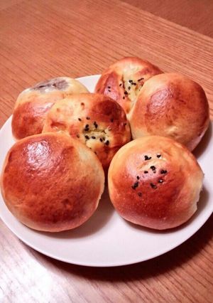 バナナクリームパン-レシピのメイン写真