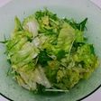簡単!レタスと水菜の旨サラダ