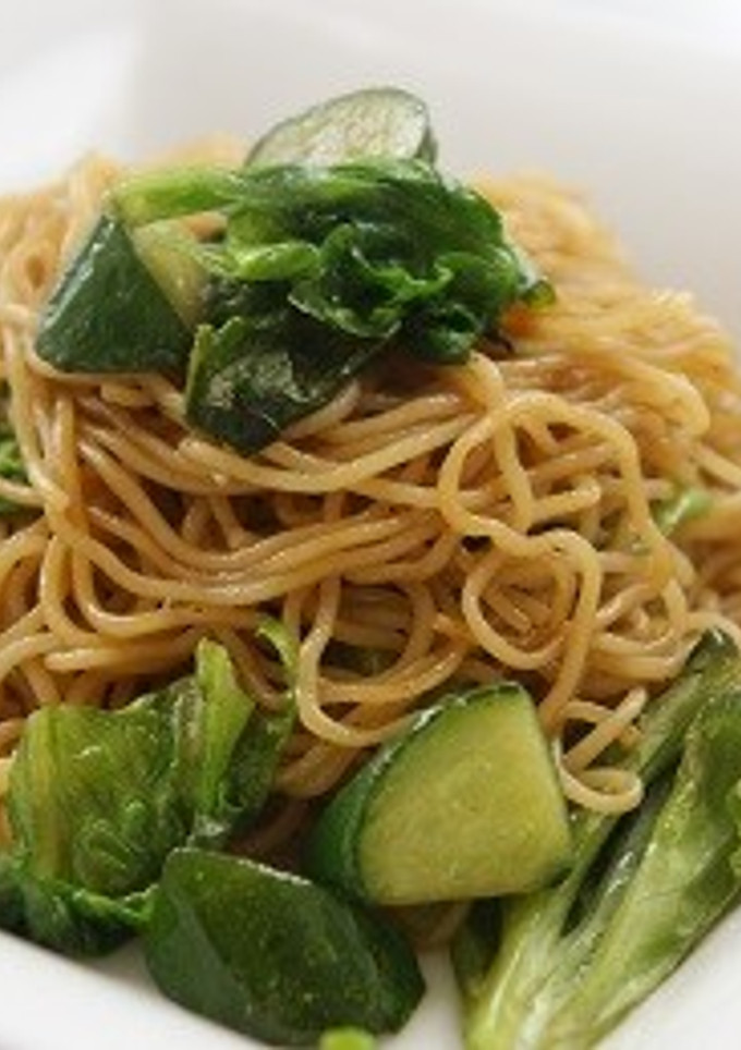 高原レタスと胡瓜のバター醤油焼きそば-レシピのメイン写真
