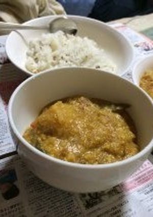 ヒマラヤが見えるようなベジタブルカレー-レシピのメイン写真