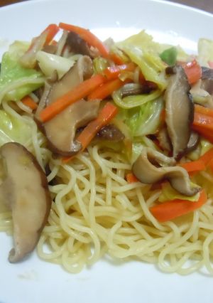 しいたけ塩焼きそば-レシピのメイン写真