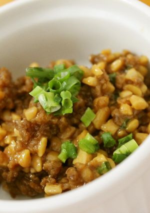 絶品！！子供に大人気の納豆肉みそ-レシピのメイン写真