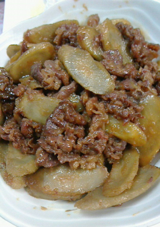 ◆めっちゃ簡単☆ごぼうと牛肉の味噌炒め◆-レシピのメイン写真