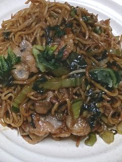 広島菜ちりめん焼きそば~つけ麺スタイル~-レシピのメイン写真