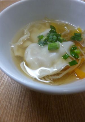 プチッと鍋を使って・餃子スープ-レシピのメイン写真