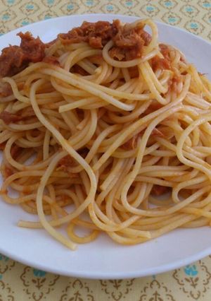 ツナ缶とトマト缶の簡単パスタ☆-レシピのメイン写真