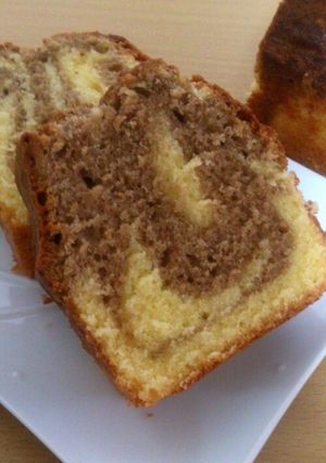 どっしり濃厚マーブルパウンドケーキ♡-レシピのメイン写真