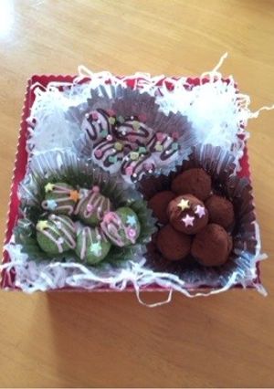 バレンタイン 3色トリュフチョコ-レシピのメイン写真