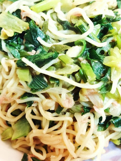 風邪に負けない!野菜いっぱいの塩焼きそば-レシピのメイン写真