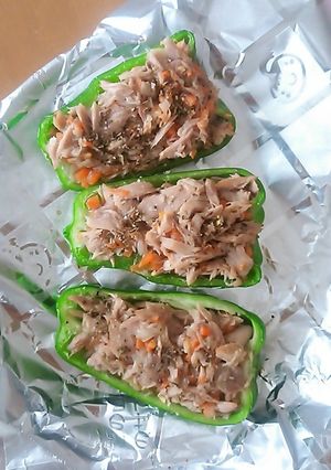 レッツダイエット！ピーマンの肉詰めもどき-レシピのメイン写真