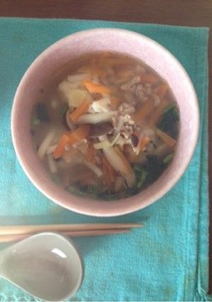 うどんアレンジ★うどんボールスープ-レシピのメイン写真
