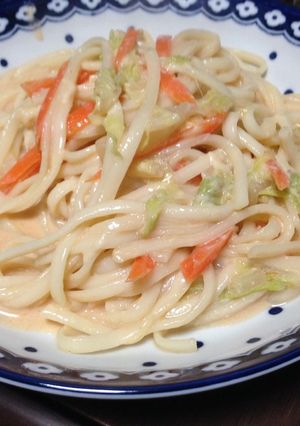 豆乳キムチーズうどん-レシピのメイン写真