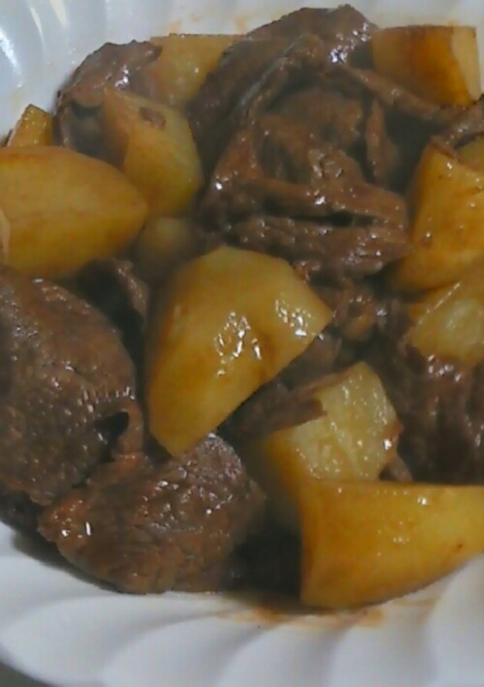 じゃがいもと牛肉のソース炒め-レシピのメイン写真