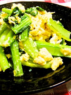 栄養満点♪こまツナの卵とじ-レシピのメイン写真