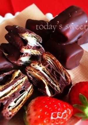 ザックザク食感♡チョコミルフィーユパイ♡-レシピのメイン写真
