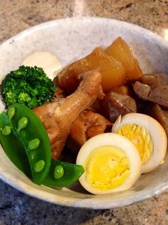 圧力鍋で手羽元と染み染み大根の煮物-レシピのメイン写真